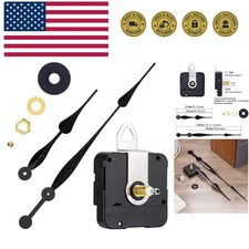High Torque Quartz Clock Movement Clock Mechanism Replacement with Hands Spad...