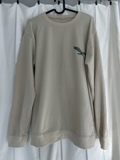Philadelphia Eagles  Go Birds  Lightweight Tan Sweatshirt Size XL