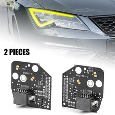 Yellow DRL Angel Eyes LED Boards Fits for Seat Leon MK3 2013-2016 LED Headlight