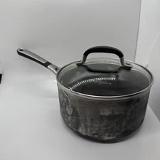 Calphalon Signature 8702-Sauce Pan 2 QT 1.9L with Glass Lid Made in USA