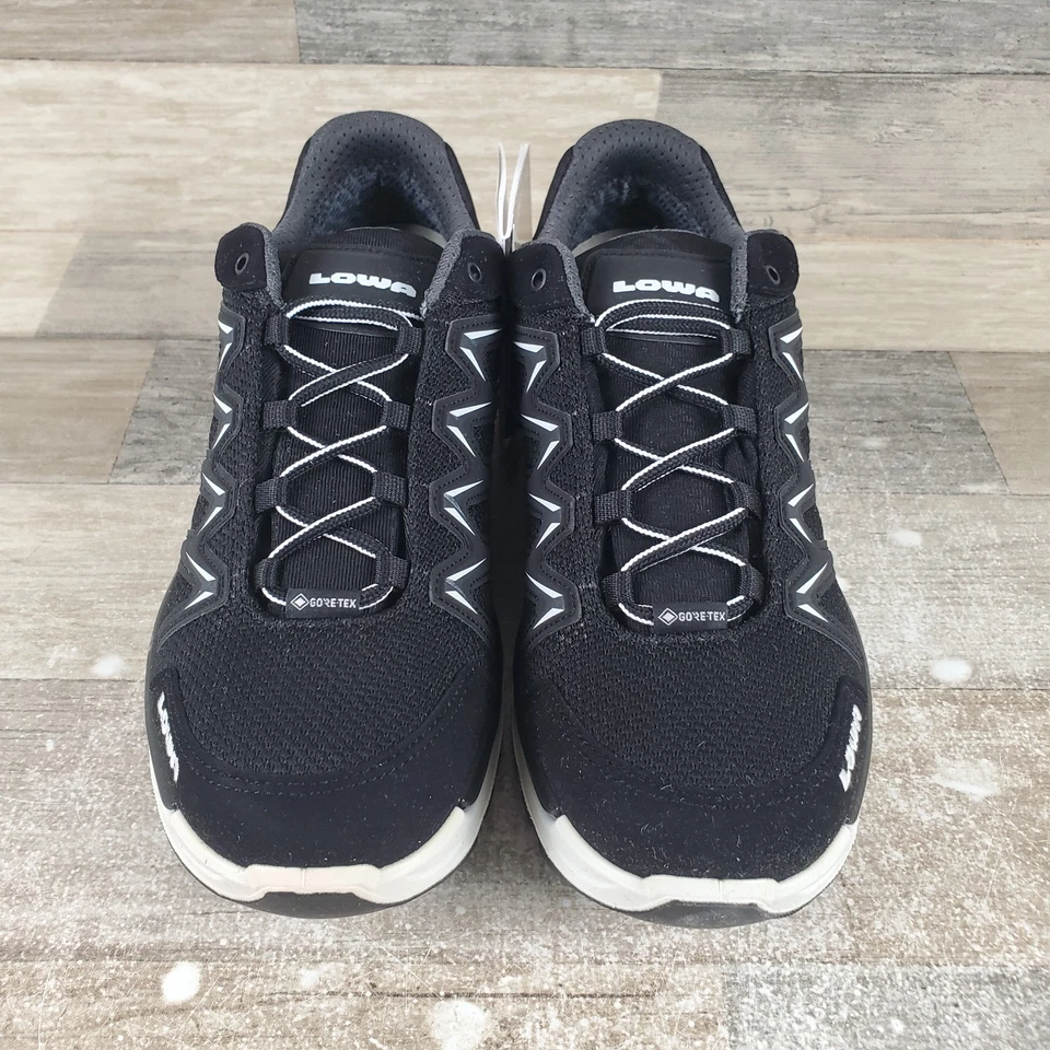 Zapatos de senderismo LOWA Innox Pro GTX Lo para mujer talla 8,5 negro blanco roto negro con cordones Foto 2 de 4