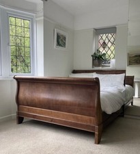 Lovely Double Mahogany Sleigh Bed