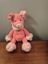 Russ Berrie Pink Posie Pig Plush Farm Animal 6 x 9 Inches Stuffed Toy Plush