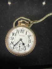HAMILTON 992 21 Jewel RAILROAD GRADE 16 SIZE POCKET WATCH RUNNING 10KGF