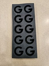 RARE ICONIC TOM FORD ERA DESIGNER GUCCI LUXURY G DRINK BAR BLACK ICE CUBE TRAY
