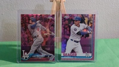 Baseball MLB Lot Of 2 Refractors Manny Machado & Corey Seager LA Dodgers 