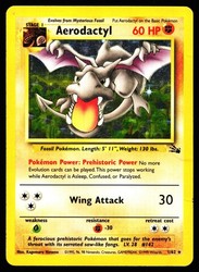 Aerodactyl 1/62 Fossil Holo Rare
