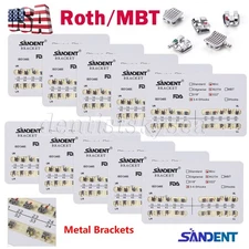 10-200Packs Standard/Mini Roth/MBT Slot.022 Orthodontic Brackets Braces AOR