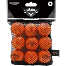 Callaway HX Practice Golf Balls - 9 Pack - Orange
