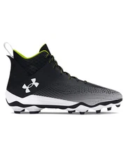 Under Armour Men's Hammer 2.0 Molded Football Cleats BLACK | WHITE SZ 8.5