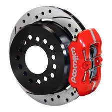 Wilwood Rear Disc Brake Kit Big Ford Red Caliper Drilled