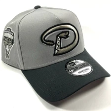 New Era AZ Diamondbacks Exclusive Gray Silver 9FORTY A-Frame Snapback Hat Cap
