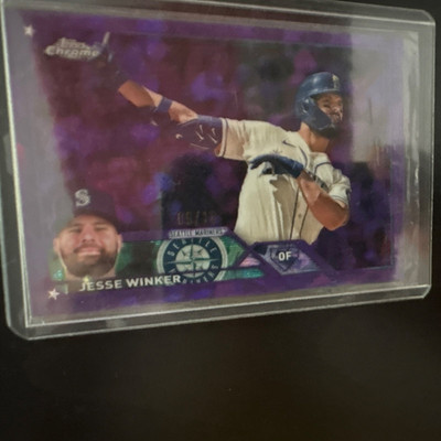 Topps Chrome Jesse Winker Seattle Mariners #306 Serial Numbered #9/10