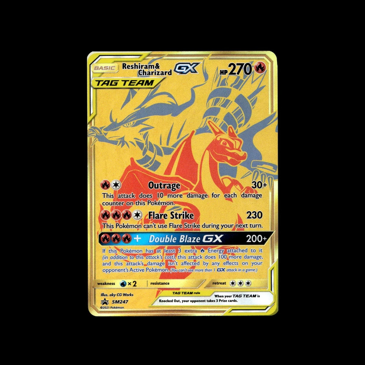 Reshiram & Charizard GX Pokémon TCG Cards for sale | eBay