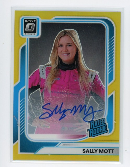 2026 Donruss Racing Sally Mott RC Optic Gold Prizm Auto #7/10