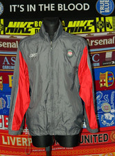 5/5 Liverpool adults M MINT 2004 football Reebok Hooded Rain Jacket soccer
