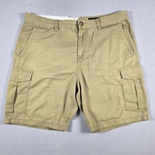 Volcom Mens 38 Khaki Cargo Shorts Cotton Blend True To This Casual Skate