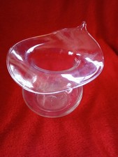 Vase" Formano" Glasvase mit großen Rand 18 cm Hoch,Tischvase
