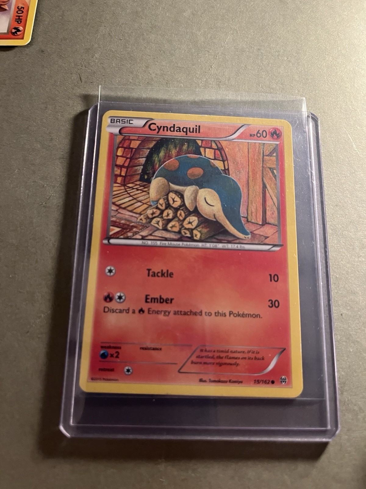 Pokemon TCG Cyndaquil Card Breakthrough Regular, 18/162 Non Holo Nm