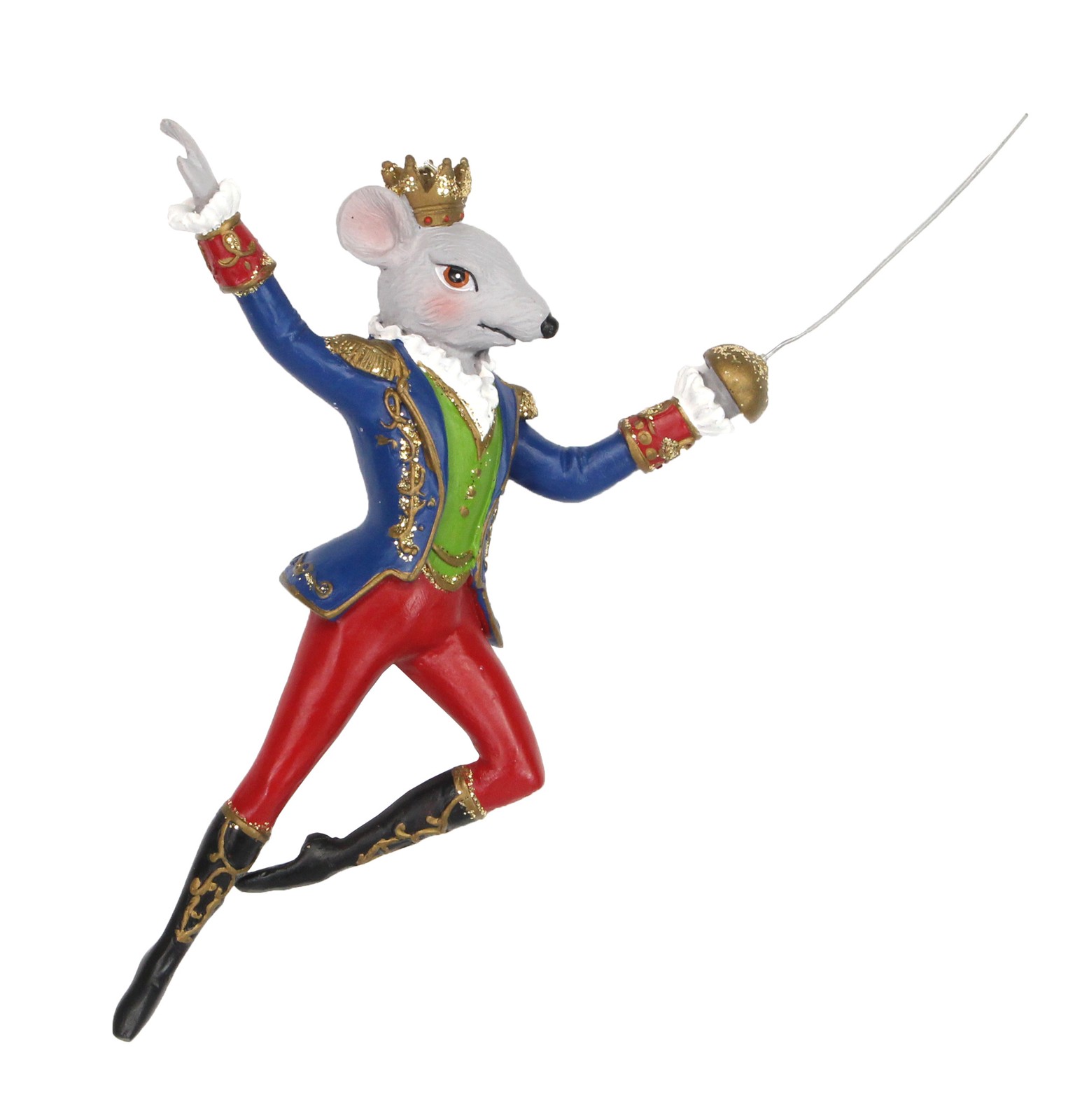 Gisela Graham Nutcracker King Rat Hanging Christmas Tree Decoration Fairytales
