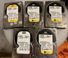 5x WD Re 4TB SAS Enterprise Hard Drive WD4001FYYG 7200RPM - UNTESTED SOLD AS SEE