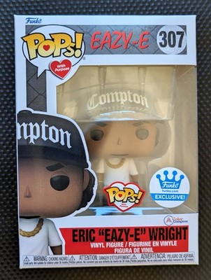 New! Mint! Funko Pop 307 Eric ''Easy-E'' Wright Funko Shop Ex W Protector Free S&H