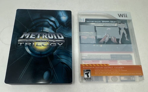 Metroid Prime Trilogy Nintendo Wii Tested Works Complete In Box!