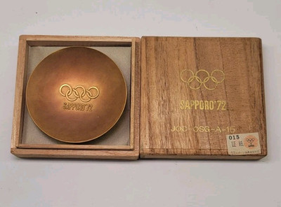 SAPPORO'72 24Kゴールド皿 1972札幌オリンピック 金杯 MMS CO GP 2個セット 金メッキ仕上げの通販