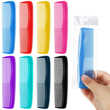 100 Packs Combs Bulk Individually Wrapped Multicolor Disposable Travel Comb Bulk