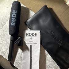 Genuine Rode NTG-2 Condenser Shotgun Microphone, Battery or Phantom Powered Mic