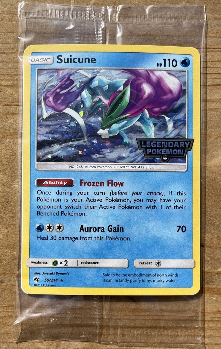 Suicune 59/214 Lost Thunder Legendary Pokmon Stamped Promo New & Sealed Suicune 59/214 Lost Thunder Legendary Pokmon Stamped Promo New & Sealed