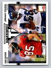 2002 PACIFIC PRIVATE STOCK TITANIUM BLUE #169 JERRAMY STEVENS ROOKIE SP #/325