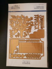 SPELLBINDERS Large Die of Month Club DOML-Mar23 Flowering Tree Collapsible Card