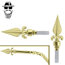 ORIGINAL LOWRIDER Gold Arrow Tip Bar Ends Custom Cruiser Lowrider Bike 22.2mm.