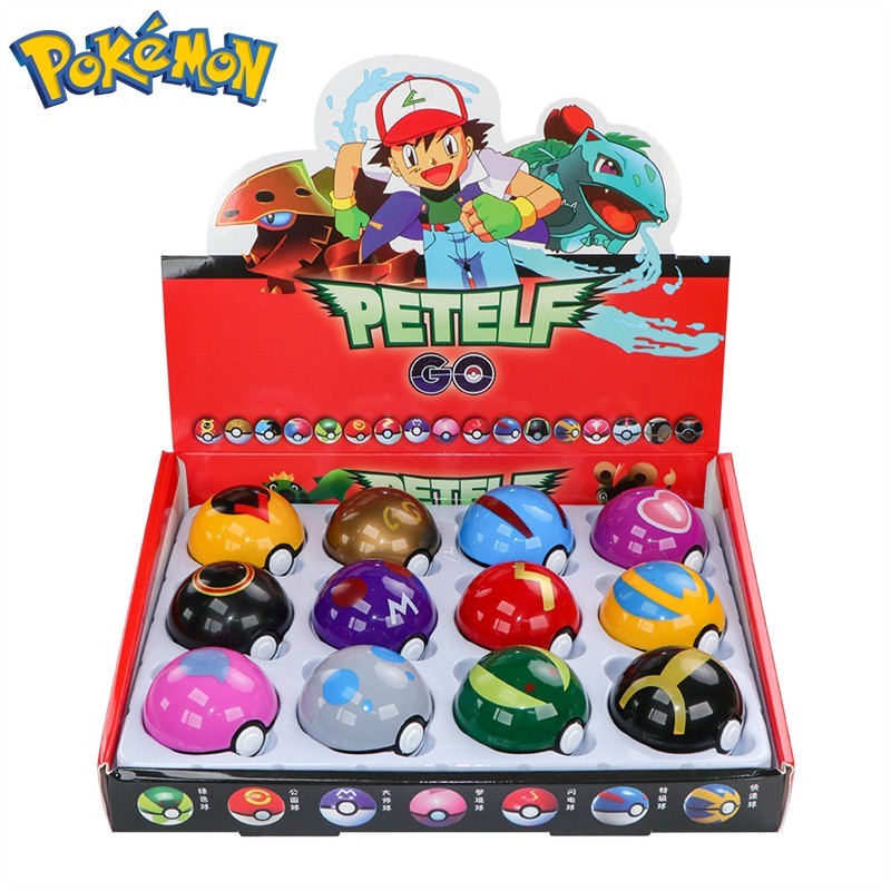 12 Pcs/ Set Pocket Ball Monster Figures Model Toys Pocket Poke Ball Petelf US
