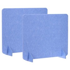 2 Set 24" x 24" Desk Divider Privacy Panel with 4Pcs Support Feet,Blue