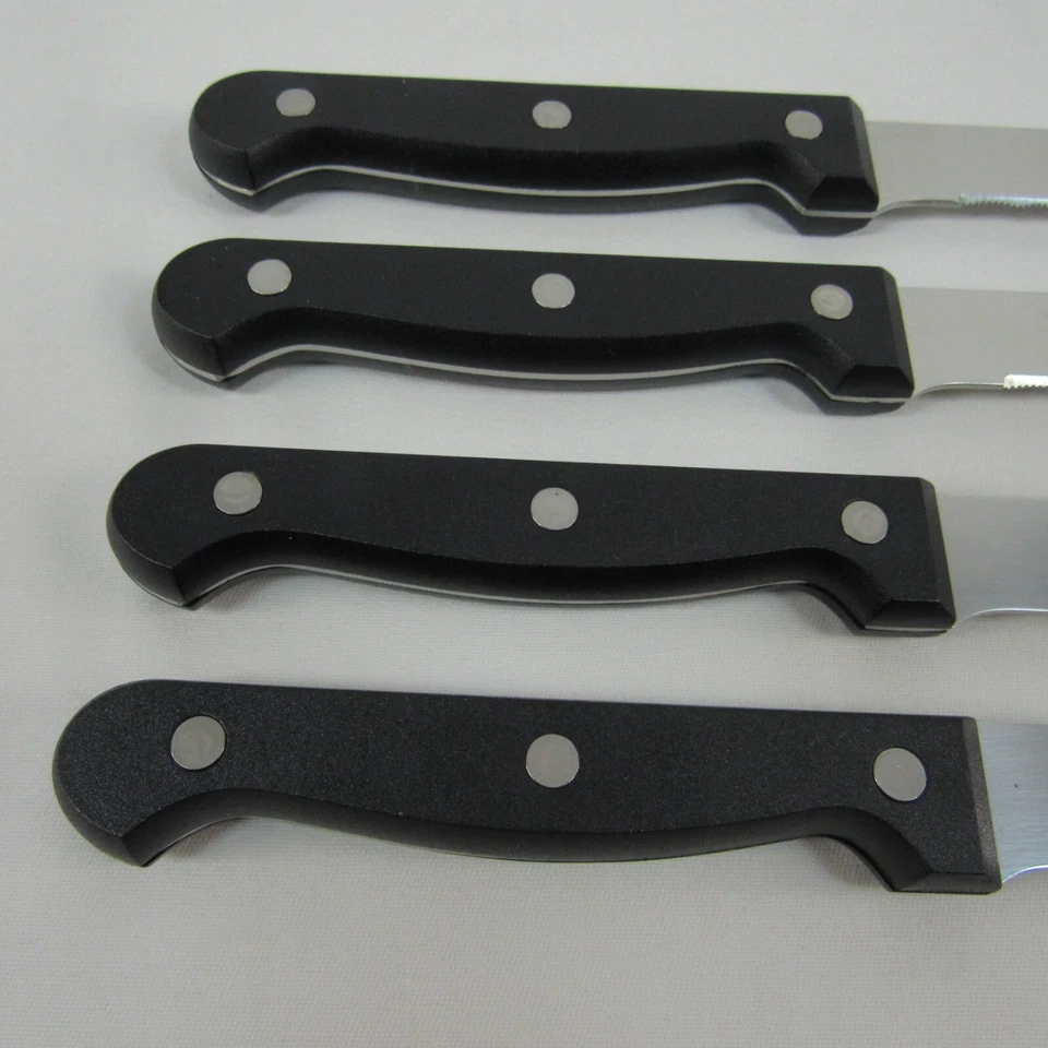 4-Pack IKEA SNITTA Classic Black Steak Knife Stainless Flatware New 002.872.95 - Image 4 of 4