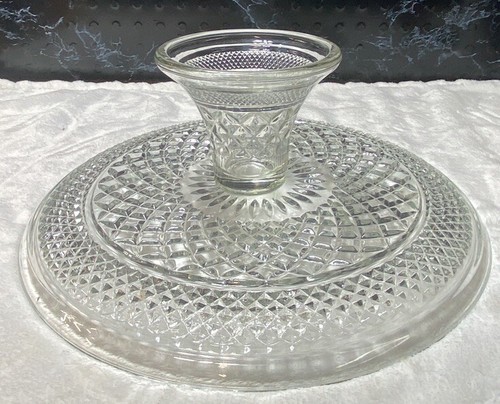 Anchor Hocking Wexford Pedestal Cake Stand W/ Dome Cloche Punch Bowl Combo 12” - Picture 4 of 9