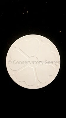 DCM001 – Round Rose Cover For Ultraframe Chambered End Caps (3 COLOURS)