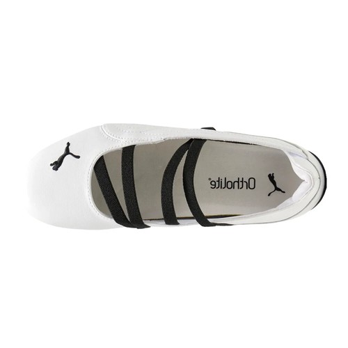 💕 PUMA Speedcat Ballet Leather White Black Flats Sneakers 403587-01 WOMENS 10 - Picture 4 of 8