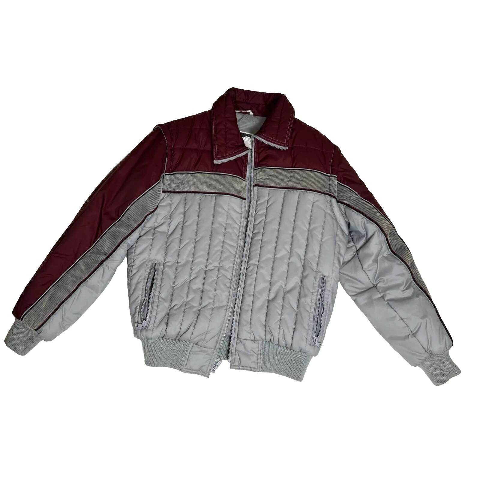 Vintage Puffer Jacket Vest for Men Size Medium Retro Style  -image