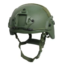 SecPro MICH/Ach Level III-A Adv Combat Ballistic Helmet HighCut-Medium|OD Green