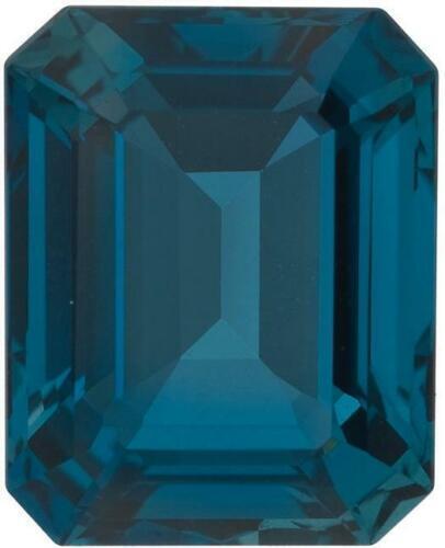 Natural London Blue Topaz Emerald Cut Loose Gemstone AAA Grade 5x3mm-20x15mm - Picture 1 of 1