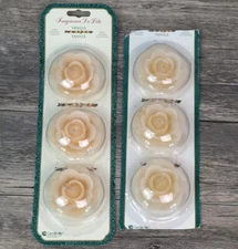 Candle-Lite Floating Flowers Candles 3" Elegance Sealed New 6 Romantic Candles 