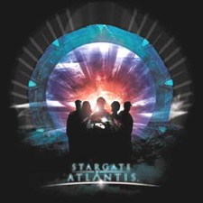 Stargate Atlantis Transported Gate & Cast T-Shirt NEW UNWORN