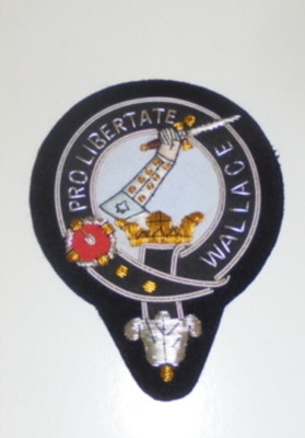 Royal Scottish Scotland Clan Wallace Braveheart Heraldry Crest Family Name Patch