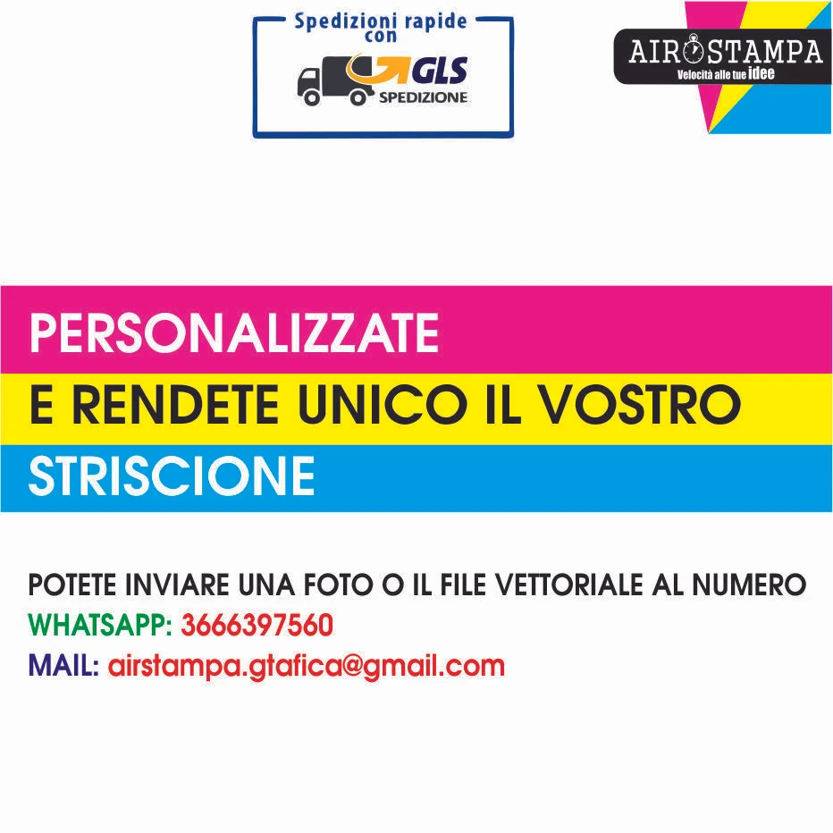 BANNER 3x1 mt STRISCIONE PUBBLICITARIO PVC PERSONALIZZATO GR.510 GRAFICA INCLUSA - Image 2 of 3