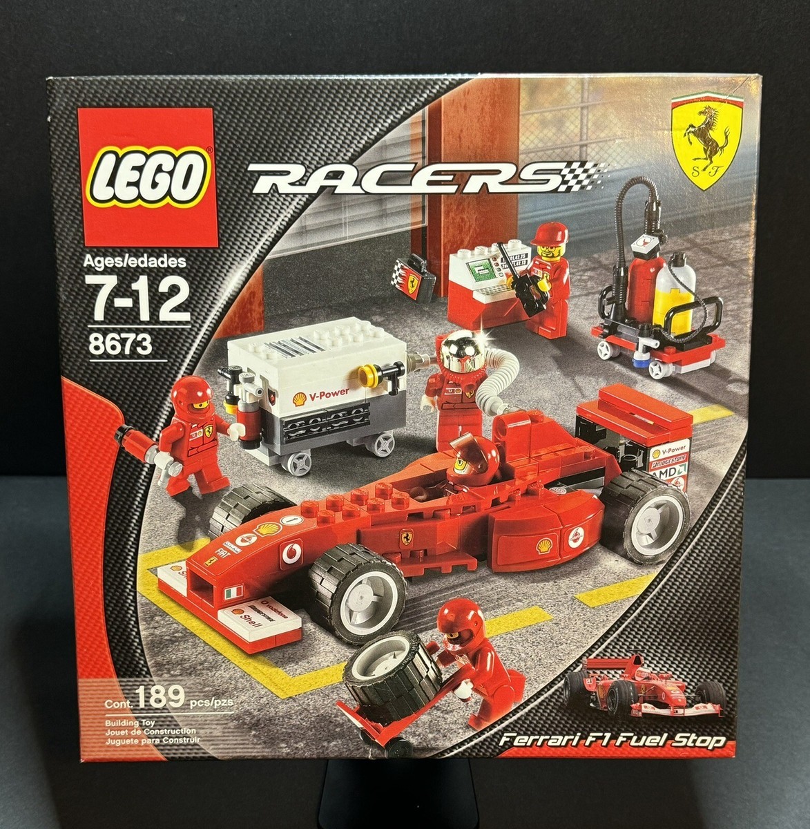 LEGO Racers: Ferrari F1 Fuel Stop (8673) New in Factory Sealed Box