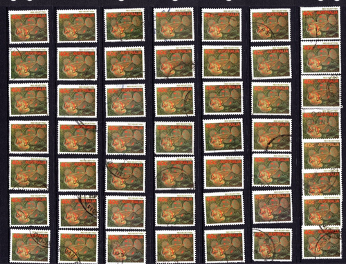 1985 Australia 40c Marine Life RED VELVET FISH Used Lot x 50 - Picture 2 of 2