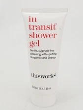ThisWorks In Transit Shower Gel Body Wash Bergamot Orange Cedarwood 3.3 oz